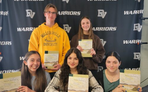 Delaware Valley Winning Team, The Walleye Warriors: Sklar Woodley (team captain), Haley Troup, Madison Gillan, Sadie Subedi, and Emily Gouger. 