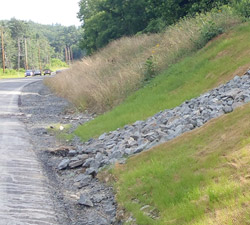 Photo of erosion control, part of the E&S Programs.